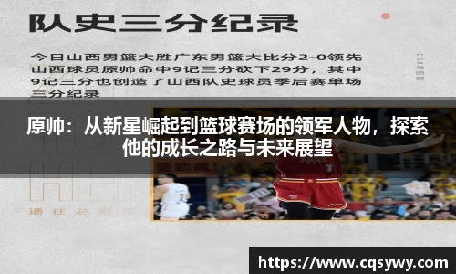原帅:从新星崛起到篮球赛场的领军人物,探索他的成长之路与未来展望